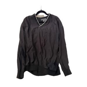 Eddie Bauer Golf V-Neck Black Pullover  Mens XL